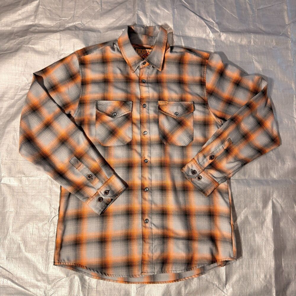 Dixxon Flannel Company Big Bore Quantico Custom Designs Plaid Shirt Mens Medium